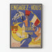 Vintage wervingsposter van de 4e Jagers van Afrika