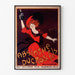 Vintage reclameposter Absinthe Ducros, getoond in een smal lijstje tegen een lichte muur.