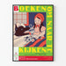 Vintage Poster for Illustrated Books Exhibition Dutch 1890-1950