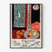 Vintage Nice poster, Travail et Joie, displayed in a slim frame on a light wall.