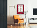 Vintage poster van Sotheby's over het bieden in de zaal