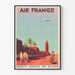 Vintage Air France Poster - Reis naar Noord-Afrika per vliegtuig