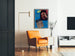 Vintage poster Al Hayat n°33 met portret en race