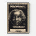 Vintage poster Opportunity - Journal de la vie noire, portret Alexander Dumas 1925