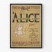 Vintage poster Alice in Wonderland Marionetten Theater