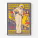 Vintage poster van alcoholvrij restaurant Clara Hof in Bazel