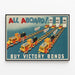 Vintage Poster All Aboard - Promotie van Victory Bonds — ingelijst kunstwerk aan de muur