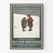 Vintage sensibilisatieposter voor hulp aan dakloze kinderen
