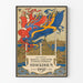 Vintage poster tentoonstelling kunst en industrie Stockholm 1897