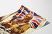 Vintage poster Allons-y Canadiens voor patriotische muurdecoratie