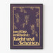 Vintage poster Licht und Schatten oktober 1910 door Pretorius