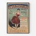 Vintage poster Ambassadeurs Champs-Élysées Violette in rode jurk