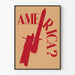 Decoratieve Poster Amerika ? met Rode Geweer