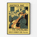 Vintage Poster 'America and The Americans' stijl Art Nouveau