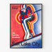 Vintage Amerikaanse luchtvaartmaatschappij poster Salt Lake City ski