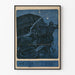 Vintage Amerikaanse Field Service poster in blauw en zwart