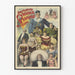 Vintage poster van de Amerikaanse fenomenen tentoonstelling