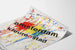 Kleurrijk ontwerp poster Amsterdam Kleurenstad voor moderne muurdecoratie