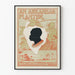 Vintage poster van een Arkansas Planter silhouet in zwart