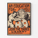 Vintage poster voor werving van tanks van het Amerikaanse leger