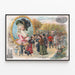 Vintage poster Een ochtend in oktober in Hyde Park, Londen — ingelijst kunstwerk aan de muur