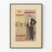 Oude poster van de Onbekende Danser door A. Brulé