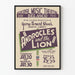 Vintage theaterposter 'Androcles and the Lion' van George Bernard Shaw