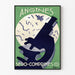 Vintage poster van microscoop Angines Séro-Comprimés