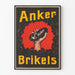 Vintage poster Anker Brikets hoofdhuurder een steenkool