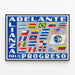 Muurposter Alliantie voor Vooruitgang met Latijns-Amerikaanse Vlaggen — ingelijst kunstwerk aan de muur