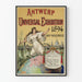 Vintage poster van de Wereldtentoonstelling in Antwerpen 1894