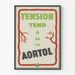 Vintage poster Gezondheid, spanning en aortol