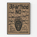 Protestposter Apartheid Nee – Betrokken wanddecoratie Artem Legrand