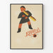 Vintage poster Appetyl - Speelse illustratie met kind en stok
