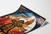 Decoratieve muurposter Aquileia in glas-in-loodstijl