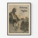 Vintage Western Arizona Nights Poster Cavalier à Cheval