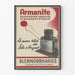 Vintage reclameposter Armanite waterige ophanging