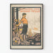Retro Muurposter Werk en Industrie van de Sovjetunie