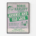Vintage poster Arsenic and Old Lace met Boris Karloff
