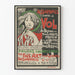 Vintage poster voor diefstalverzekering Fine Art Brussel