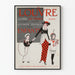 Vintage poster van het Louvre voor kinder- en babykleding
