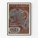 Vintage secession poster Ault & Wiborg voor lithografische afdruk