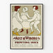 Vintage poster Ault & Wiborg - Illustratie van traditionele dans