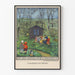 Vintage schoolplein poster in Wenen