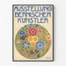 Decoratieve tentoonstelling affiche Bernese kunstenaars