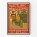 Vintage poster tentoonstelling kunstmeubilair Kaiser Wilhelm Museum