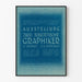 Vintage poster van twee Sovjetische grafisch ontwerpers voor tentoonstelling
