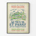 Poster Musée Galliera - Tentoonstelling Auteuil en Passy 1935