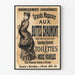 Vintage Poster Grote Warenhuizen bij de Buttes Chaumont Herfst-Winter 1881-82