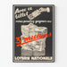 Vintage poster Nationale Loterij - Win 3 miljoen